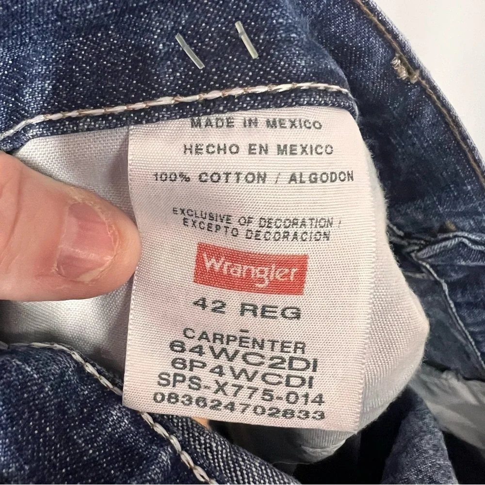 Vintage Wrangler Denim Carpenter Shorts, 100% Cotton, Size 42